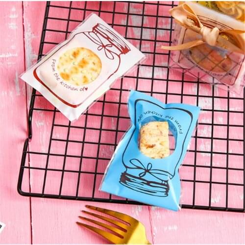 20 Pcs/lot Plastic Cute Cartoon Candy Cookie Gift Bag Self Adhesive Pouch Baking Package Bag Wedding Birthday Party Favors