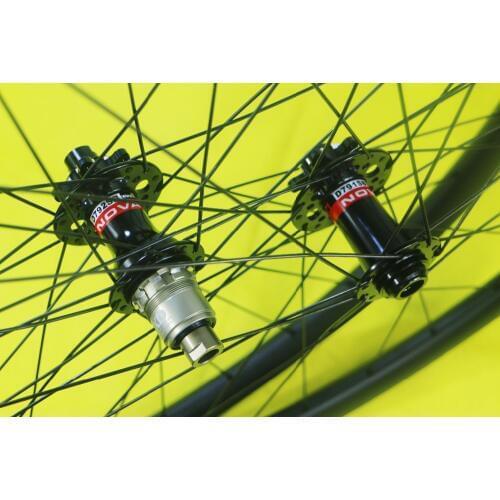 29er MTB XC 30mm wide hookless carbon wheelset 30mm deep UD 3K 12K matt glossy Novatec D791SB D792SB woods gravel bicycle wheels