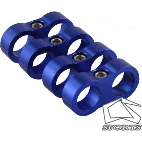4 PCS AN10 10AN 12 ID 19mm Billet Fuel Hose Blue Hose Separator Fittings Adapter blue include 4 pcs
