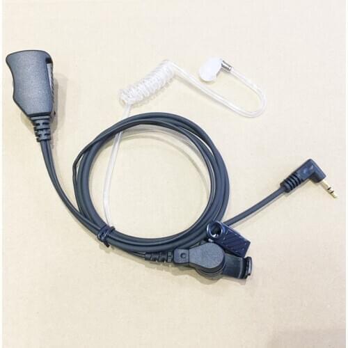 5x air tube big collar clamp PTT volume control headphone 2.5mm for motorola T5 T6 T8 talke about hytera tc310 tc320 etc walkie