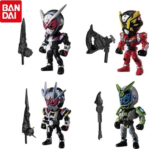 Bandai Genuine Gashapon Anime Kamen Riders ANTHEM No.1 ZI-O GEIZ WOZ SD Action Figure Model Gacha Toys Gifts For Children