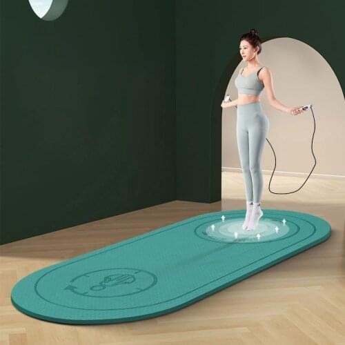 Mute Yoga Mat Fitness Jump Rope Mat Exercise Cushioning Sound Insulation And Shock Absorption High Density Board Anti-noice Mats