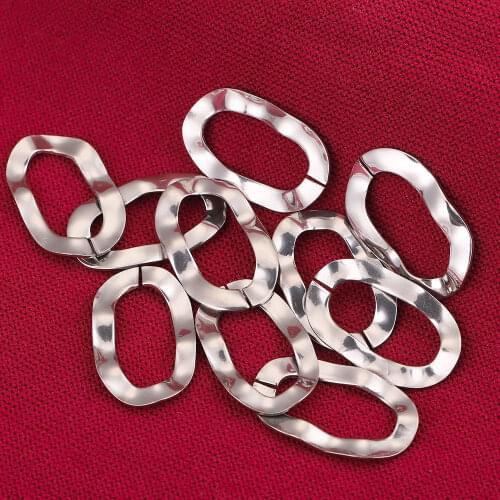 20pcs/lot Stainless Steel Big O Open Earring Charms Connectors for Earrings DIY Jewelry Making Supplies Metal Stamping Wholesale