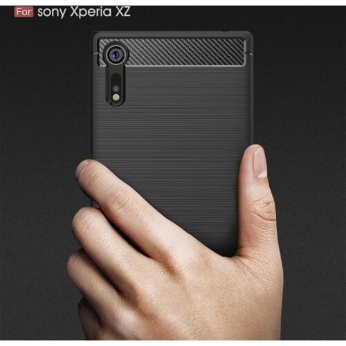 For Sony Xperia XZS XZ Case Carbon Fiber Cover For Sony Xperia 1 L2 XZ3 XZ4 Compact Dual F8331 F8332 G8232 H4311 H3321 Coque