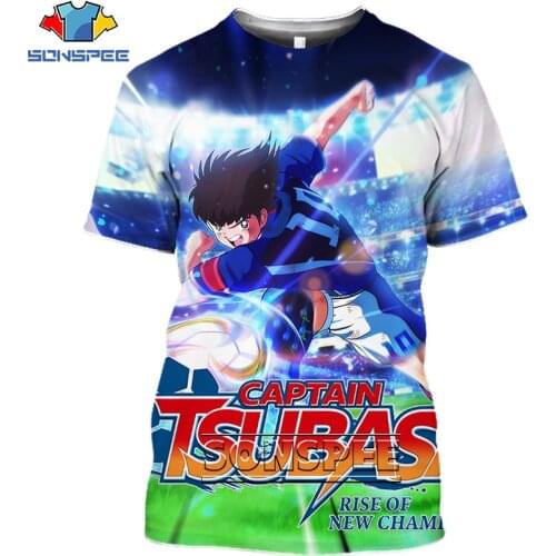 Tsubasa Ozora T shirt 3D Print Takahashi Yoichi Classic Cartoon Anime Manga Captain Tsubasa T-shirt Summer Casual Short sleeve
