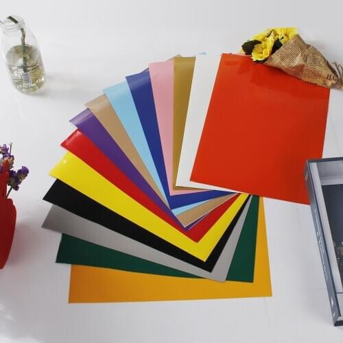 HOHOFILM 13pcs A4 pack Heat Transfer Vinyl HTV T-shirt Vinyl Iron on Film Vinyl DIY Cutting vinyl-Self Design