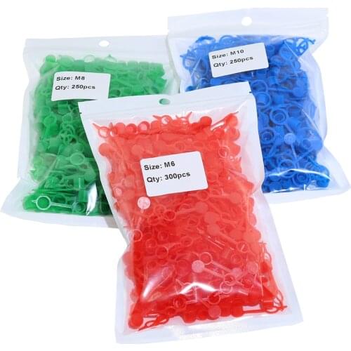 800Pcs Grease Fitting Caps RED Polyethylene Dust Caps for M6 M8 M10 Metric Thread Grease Zerk Nipple Fitting