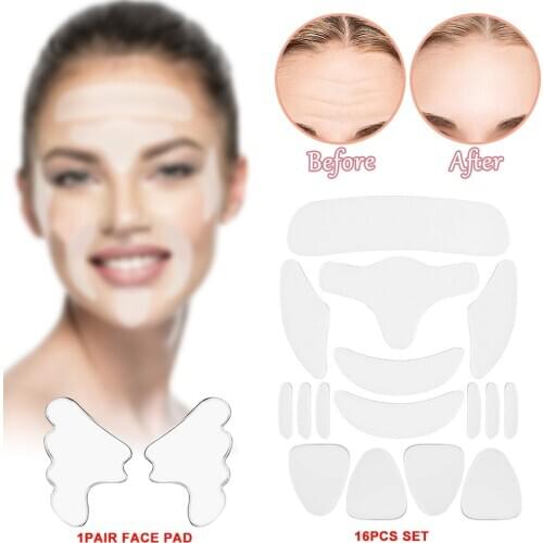 Reusable Anti Wrinkle Chest Neck Eye Face Pad Silicone Removal Patch Skin Care