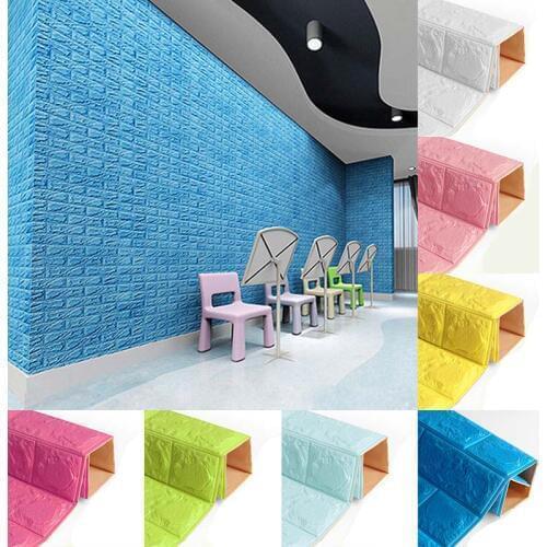 Fashion 3D Wall Stickers Imitation Brick Bedroom Waterproof Self-adhesive Wallpaper For Living Room TV Backdrop Decor 30*60cm