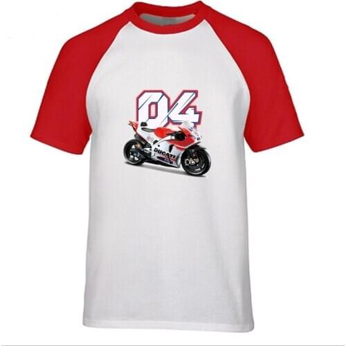 Youth hipster topshirts men T-shirt mens cotta Tshirt summer beach surfing t shirt Andrea Dovizioso 04 Motorcycle Tees printed