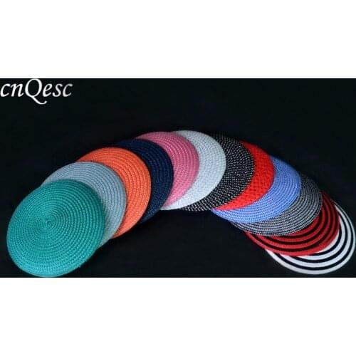 NEW ARRIVAL.14cm Round PP straw base Disc Saucer Fascinator Base for sinamay fascinator hat hair accessory church wedding derby
