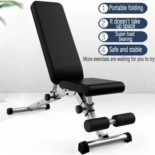 Household fitness equipment dumbbell stool sit up board folding multifunctional abdominal muscle board exercise chair bench