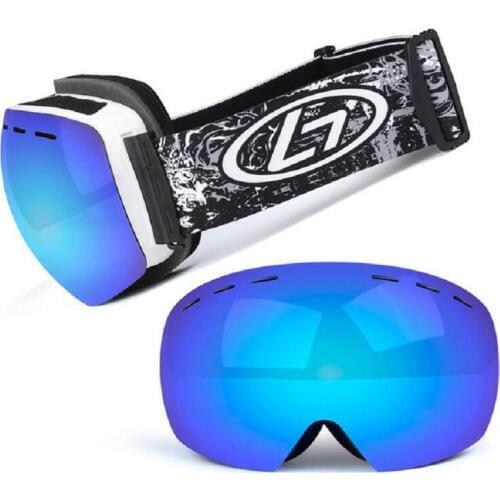 Snow Snowboard Glasses Anti-Fog Spherical Lens Big Ski Goggles for Men Women Youth Skiing Eyewear Helmet UV400 Protection