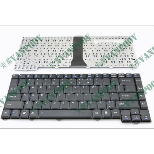 Genuine New Laptop keyboard for Asus F2 F3 (24 Pin) Series Black US English version - MP-06916SU-5282