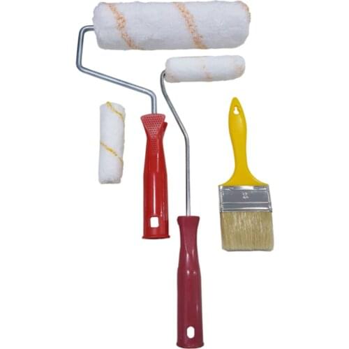 4 PCS Pro Paint Roller Wall Decorate Brush Handle Kit Multifunctional House Corner Painting Rollers Runner Painter Tool Set