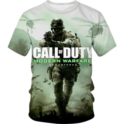 2021newcallofdutymodernwarfare3Dprintedt-shirtpopularFPS shootinggamestreetwearmenandwomenfashiont-shirtsportsteetop