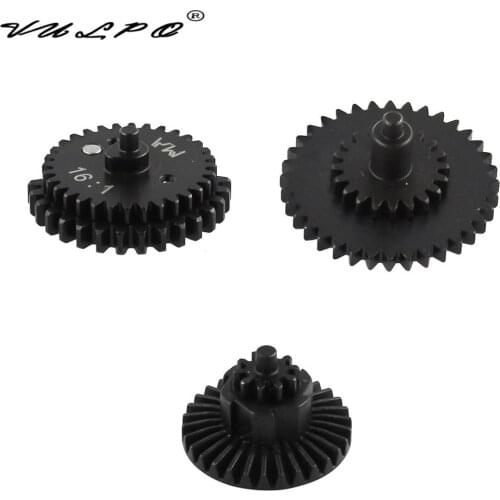 VULPO M.A 16:1 CNC Steel Cutting High Speed Gear Set For Airsoft AEG Ver.2/3 Gearbox