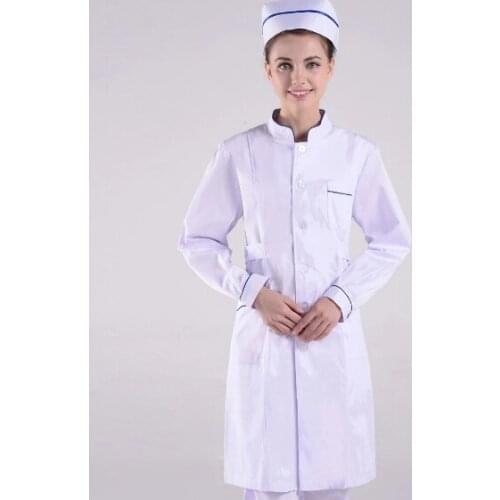 High-quality cotton breathable nursing suit jacket laboratory scrub unisex overalls beauty salon pet shop overalls solid color