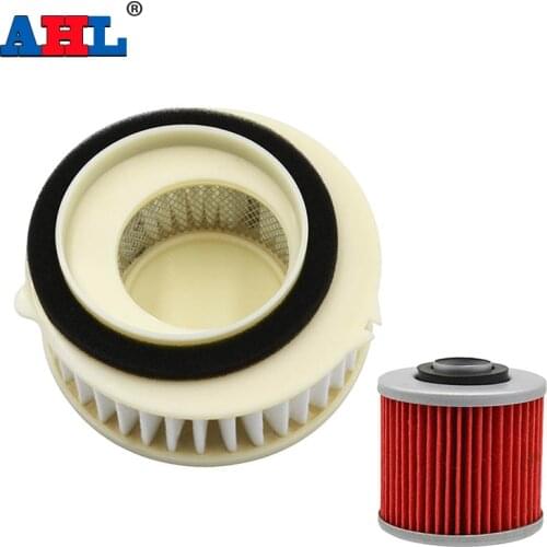 AHL Motorcycle Parts Air + Oil Filter For YAMAHA XVS650 XVS650A XVS650AT V-Star 650 4TR-14451-00 4X7134400100 4X7134400000
