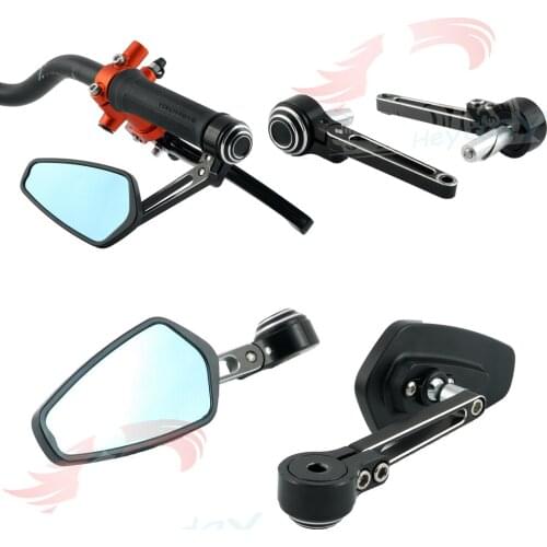 CNC Rearview handle bar Handlebar End Mirror For TRIUMPH Bonneville T120T100 T900/THRUXTON 1200R/STREET TRIPLE RS&CUP/Bonneville