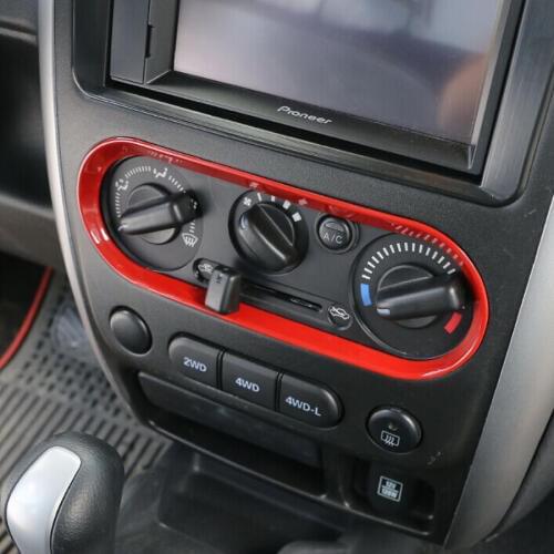 1PC Car-styling ABS A/C Central Air Condition Switch Frame Adjust Panel Cover Sticker Trim For Suzuki Jimny 2007-2015 Decoration