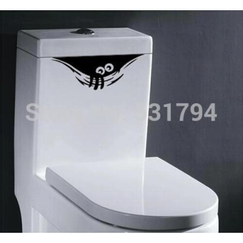 1PCS Peep Sticker Wizard Toilet Posted PVC While Non White Wall Stickers Foreign Trade Food Taste Funny DIY Toilet