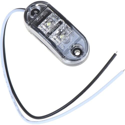 1PC LED DC 12V Auto Car Bus Truck Lorry Led Indicator Trailer Light Side Marker Car External Lights Rear Side Lamp