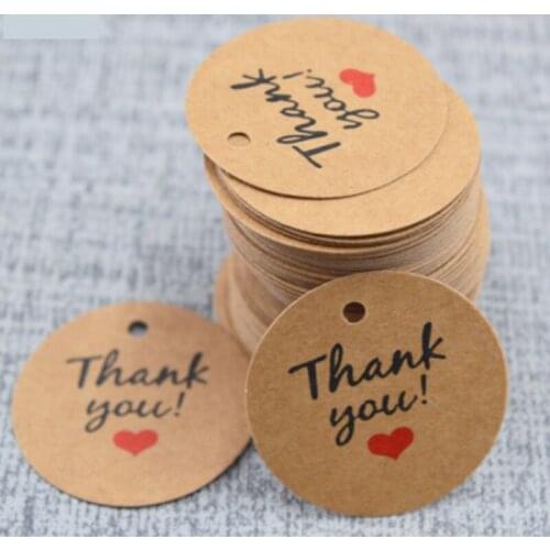 100pcs Kraft Paper Multi-style Packaging Hang Tags Wedding/birthday Party Candy Boxes Price Tags For Flower/cosmetics Labels