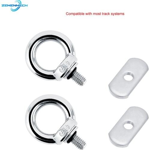 2PCS Kayak Track Mount Tie Down Eyelet Rail Track Screws Track Nut for Bungee Cord Rope Rowing Inflatable Boat Kayak Accessories