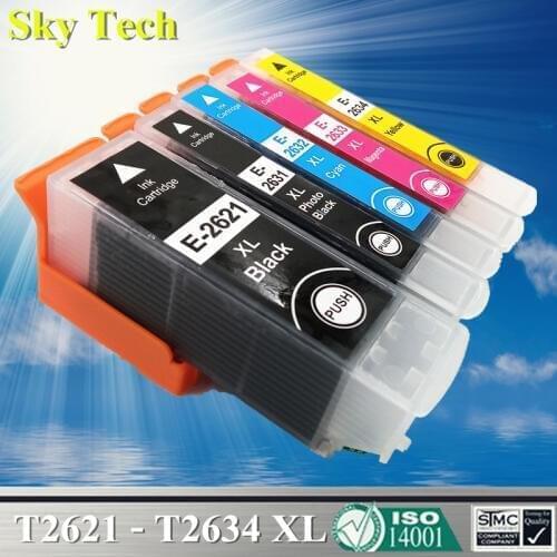 26XL Compatible Cartridges For T2621 T2631 - T2634 , For Epson XP-510 XP-520 XP-600 XP-610 XP-620 XP-700 XP-710 XP-800 XP-810