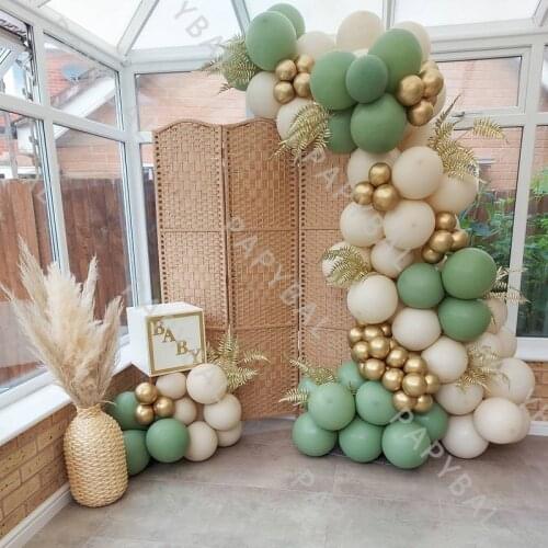 99pcs Avocado Green Balloon Garland Arch Set Wedding Birthday Balloons Decoration Party Balloons For Kids Baby Shower