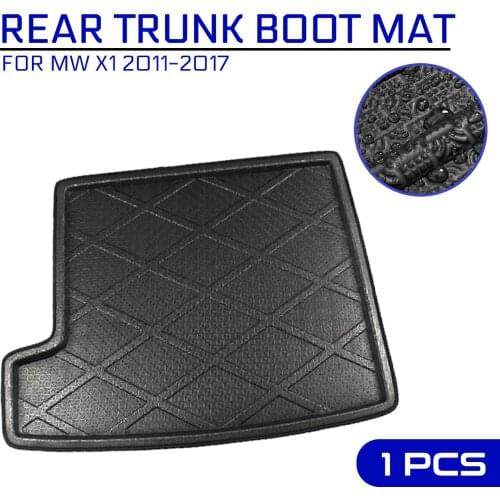 Car Floor Mat Carpet For MW X1 2011 2012 2013 2014 2015 2016 2017 Rear Trunk Anti-mud Cover