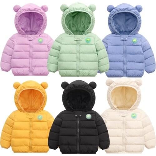 Girls Babys Kids Down Jacket Coat 2021 Cheap Light Warm Plus Thicken Winter Autumn Cotton Outerwear Zipper Childrens Clothing