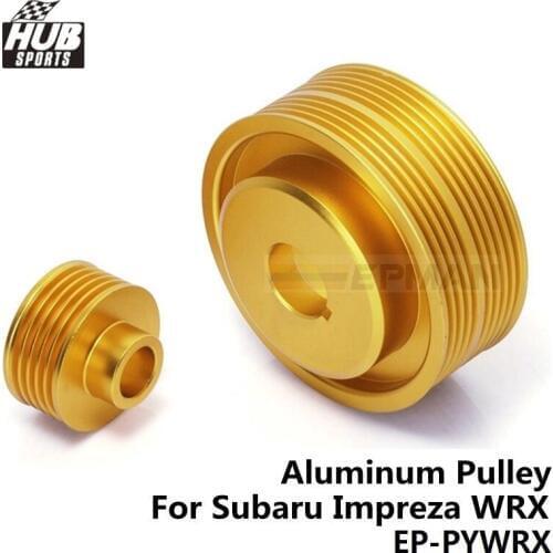 FOR Subaru Impreza WRX 06-07 TURBO ALUMINUM LIGHTWEIGHT CRANK ENGINE PULLEY HU-PYWRX