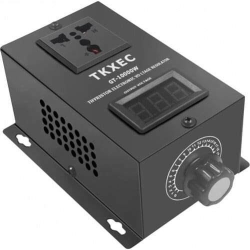 AC 220V 10000W SCR Electronic Voltage Regulator Temperature Speed Adjustable Power Supply Controller Dimming Dimmer Thermostat