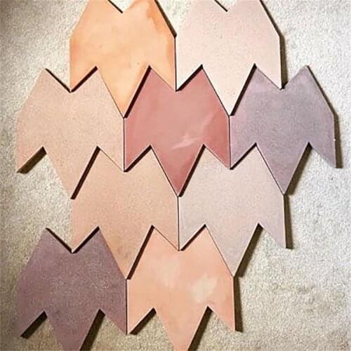 Geometric Design Concrete Wall Brick Silicone Mold Cement Floor Tile Mould Garden Decoration Floor Tile Mould