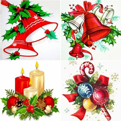 Evershine DIY Diamond Embroidery Christmas Bells Diamond Painting Full Square Cartoon Rhinestones Art New Arrive Gift Needlework