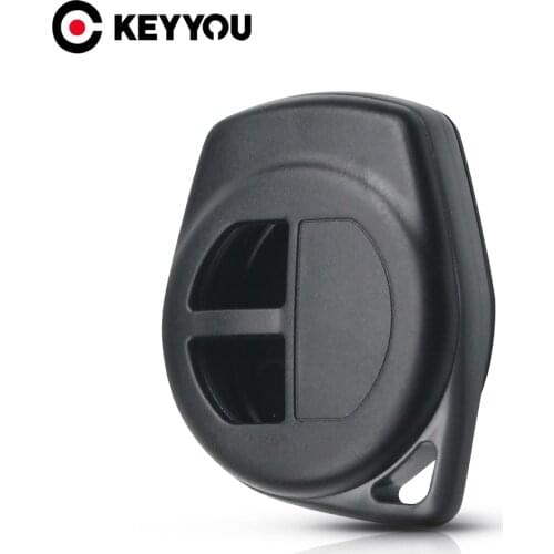 KEYYOU 2 Buttons Remote Key Case For Suzuki Igins Alto SX4 Vauxhall Agila 2005-2010 Replacement Fob Shell Silicone Cover Pad key