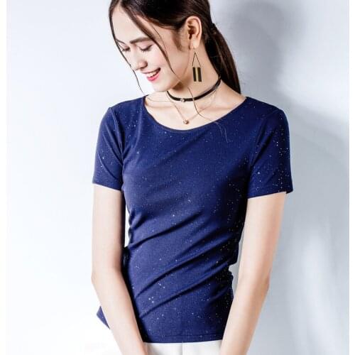 Classic summer hot-selling high-quality breathable short-sleeved leisure womens soft T-shirt