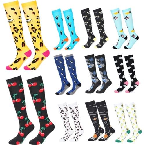 New Compression Stockings Summer Men Women Cycling Socks Edema Diabetes Varicose Veins Running Marathon Sports Compression Socks