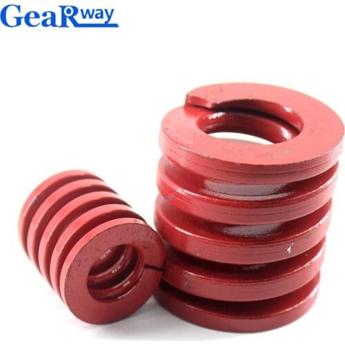 Gearway Red Compression Spring Medium Loading Mold Spring TM50x50/50x55/50x60/50x70/50x75mm Mould Die Compression Spring