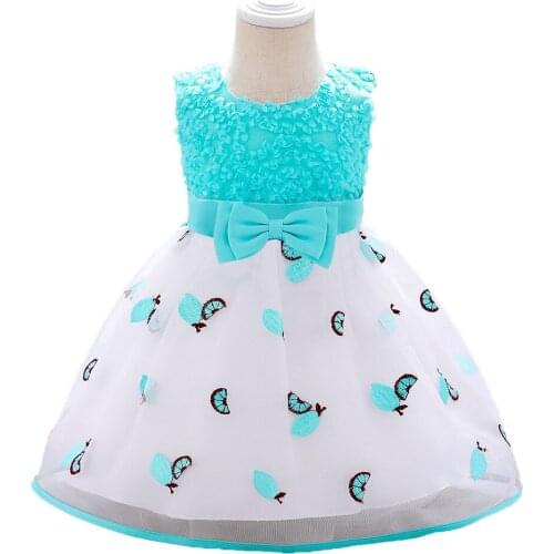 Birthday Dress for 0-24M Baby Girl Clothes Handmade Flower Ball Gown Child Girl Princess Dress for Newborns Toddler Outfits