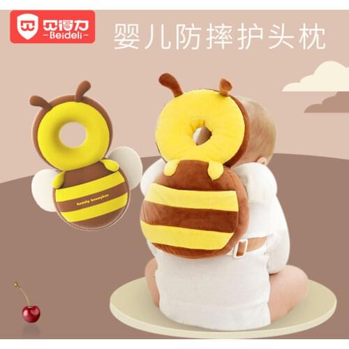Cute bee Baby anti-fall pillow protection head cushion baby toddler anti-fall children toddler cap head safety protection