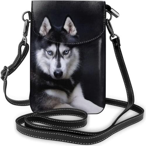 Luxury Designer Crossbody Bags Women Flap Handbags Husky Dog Printing Small Zipper Versatile Messenger Bags Women Bolsa Feminina