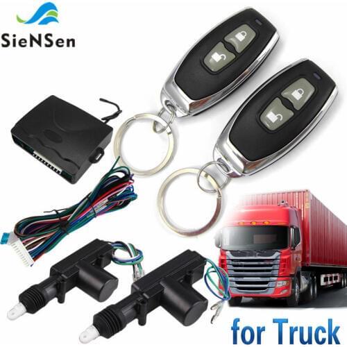 SieNSen Auto Alarm Remote Controls Central Door Locking System 24V Car Security Kit for Truck M615-8110