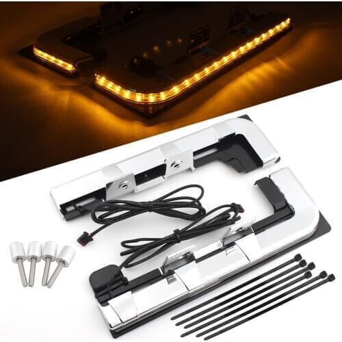 Motorcycle Chrome-Plated LED Engine Lighting Panel Accessories For Honda Goldwing 1800 F6B GL1800 Tour DCT Airbag 2018-2020