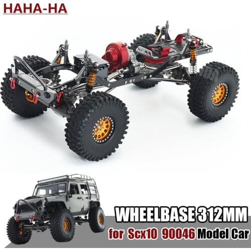 1 / 10 Simulation Climbing Car Crawler Metal Chassis Frame 312 Wheelbase With Tire Bumper Suitable for SCX10 Rock Off Road Truck