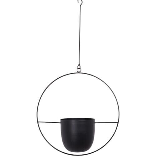 1Pcs Metal hanging pot Plant Hanger Chain hanging planter Basket Flower Pot Plant Holder Home Garden Balcony Decoration MJ1203