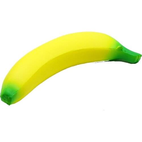 1pcs Banana Pressure Reliever Simulation PU Pressure Reliever Anti Stress Ball Toys Finger Trainer Rehabilitation Equipment