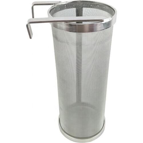 300 Micron Stainless Steel Mesh Beer Filter With Hook For Homemade Brew Home Coffee Dry Hopper Creative Kitchen Brew Tools